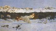 Giovanni Segantini The Punishment of The Lustful (mk19) oil painting reproduction